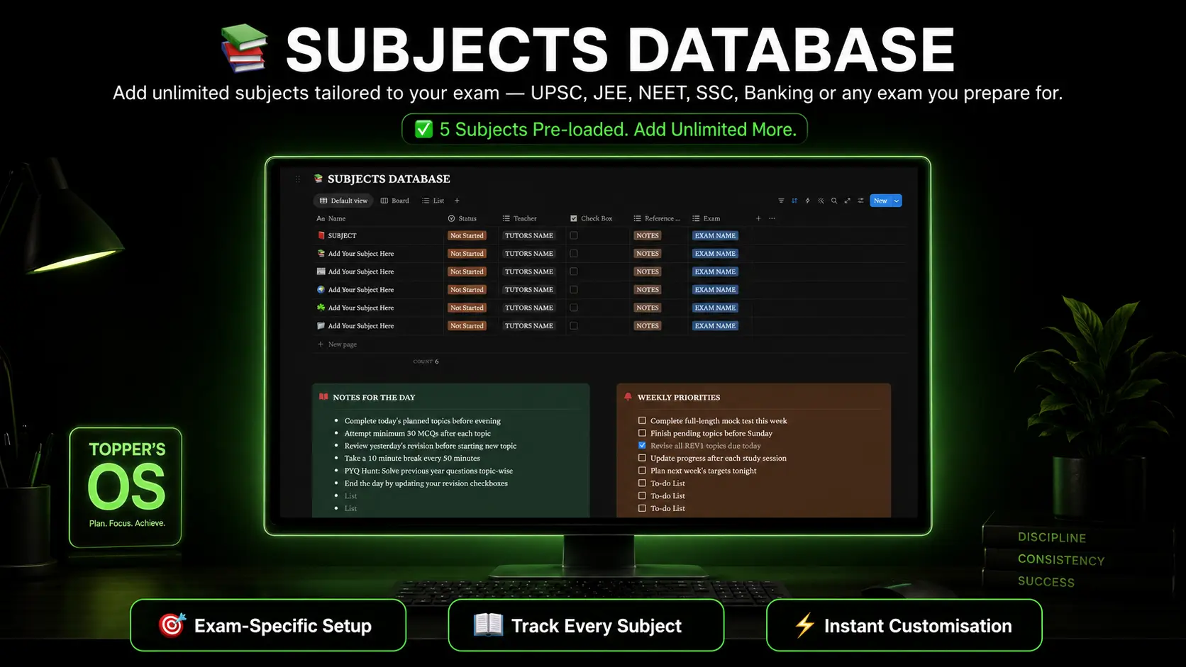 ð Subjects Database